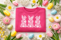 Bunny Trio SVG Bundle | Easter Bunny SVG Product Image 12