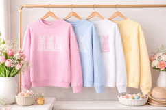 Bunny Trio SVG Bundle | Easter Bunny SVG Product Image 3