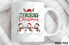 Trio Snowman Merry Xmas Clipart Product Image 4