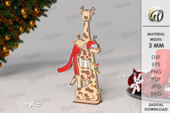 Triple Characters Bundle Lasercut. Christmas Stand Decor SVG Product Image 4
