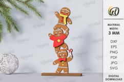 Triple Christmas Stands Bundle Lasercut. Christmas Decor SVG Product Image 10