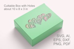 Triple of Valentine Ethnic Style Hearts Rectangular Gift Box