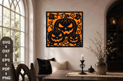 Triple Pumpkin Halloween SVG Product Image 1