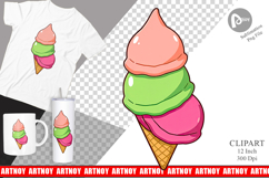 Triple Scoop Clipart Product Image 1