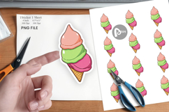 Triple Scoop Sticker Product Image 1