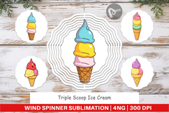 Wind Spinner Triple Scoop Product Image 1