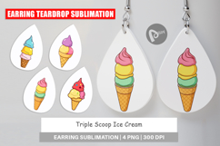 Earring Triple Scoop Product Image 1