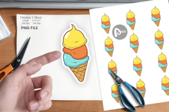 Triple Scoop Sticker Product Image 1