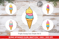 Wind Spinner Triple Scoop Product Image 1
