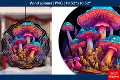 Mushrooms wind spinner, Glowing Halloween wind spinner PNG Product Image 1