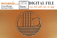 Trivet Bauhaus 1 Vector File for Laser Cutter. Product Image 1