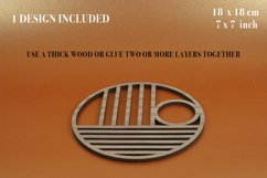 Trivet Bauhaus 1 Vector File for Laser Cutter. Product Image 3