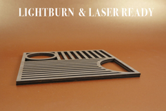 Trivet Bauhaus2 Vector File for Laser Cutter. Product Image 3