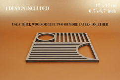 Trivet Bauhaus2 Vector File for Laser Cutter. Product Image 5