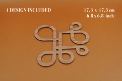 Trivet Ghirigoro Vector File for Laser Cutter. Product Image 3