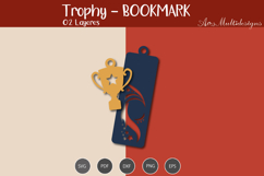 Trophy Bookmark SVG Template Product Image 3