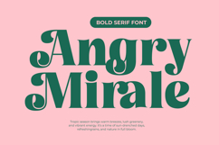 Tropic Fresh Vintage - Bold Serif Font Product Image 2