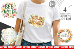 Tropical Aloha Bee Quotes Sublimation Product Image 1