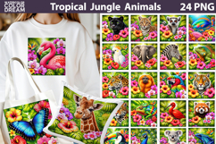 Tropical Jungle Animals Bundle | Exotic Sublimation Product Image 1