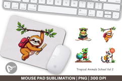Mouse Pad Tropical School Animals Product Image 1