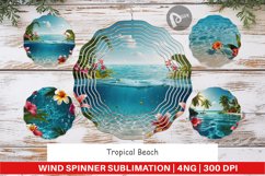 Wind Spinner Tropical Beach Product Image 1