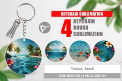 Keychain Tropical Beach Product Image 1