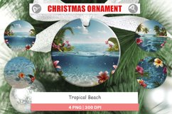Christmas Ornaments Tropical Beach Product Image 1