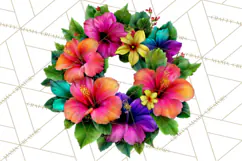 Tropical Beach Flower Clipart & Clip Art PNG Product Image 2