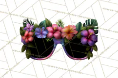 Tropical Beach Flower Clipart & Clip Art PNG Product Image 3