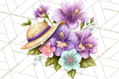 Tropical Beach Flower Clipart & Clip Art PNG Product Image 3