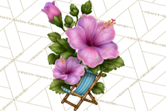 Tropical Beach Flower Clipart &amp; Clip Art PNG Product Image 2