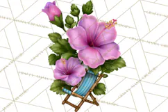 Tropical Beach Flower Clipart & Clip Art PNG Product Image 2
