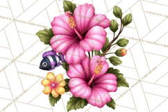 Tropical Beach Flower Clipart &amp; Clip Art PNG Product Image 4
