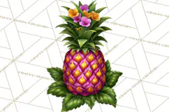 Tropical Beach Flower Clipart & Clip Art PNG Product Image 2