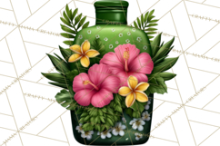 Tropical Beach Flower Clipart &amp; Clip Art PNG Product Image 3