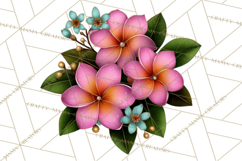 Tropical Beach Flower Clipart &amp; Clip Art PNG Product Image 2