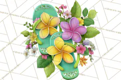 Tropical Beach Flower Clipart & Clip Art PNG Product Image 4
