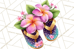 Tropical Beach Flower Clipart &amp; Clip Art PNG Product Image 5