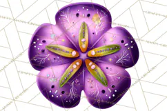 Tropical Beach Flower Clipart & Clip Art PNG Product Image 5
