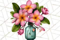 Tropical Beach Flower Clipart &amp; Clip Art PNG Product Image 3