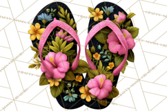 Tropical Beach Flower Clipart &amp; Clip Art PNG Product Image 4
