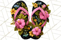 Tropical Beach Flower Clipart & Clip Art PNG Product Image 4