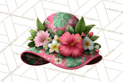Tropical Beach Flower Clipart & Clip Art PNG Product Image 5