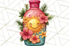 Tropical Beach Flower Clipart & Clip Art PNG Product Image 2