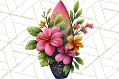 Tropical Beach Flower Clipart & Clip Art PNG Product Image 3