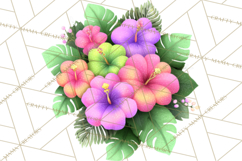 Tropical Beach Flower Clipart &amp; Clip Art PNG Product Image 2