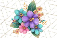Tropical Beach Flower Clipart &amp; Clip Art PNG Product Image 5