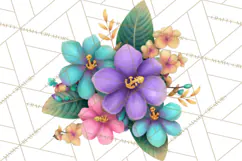 Tropical Beach Flower Clipart & Clip Art PNG Product Image 5