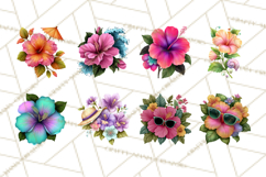 Tropical Beach Flower Clipart &amp; Clip Art PNG Product Image 4