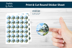 Tropical Beach Digital Sticker